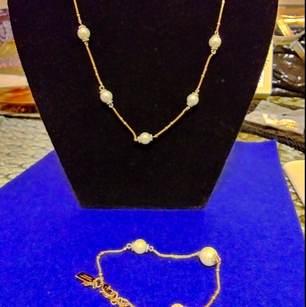 Kate Spade Pearls of Wisdom Necklace and Bracelet
